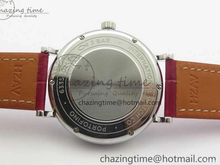 MIROTIME 0317 Portofino Automatic 37 SS M+F 1:1 Best Edition Silver Dial RG Markers on Red Crocodile Strap A Reliable 7154